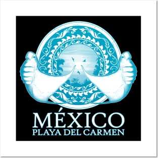 Manta Rays Playa del Carmen Mexico Posters and Art
